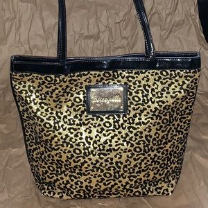 Betseyville Gold Leopard Glitter Tote